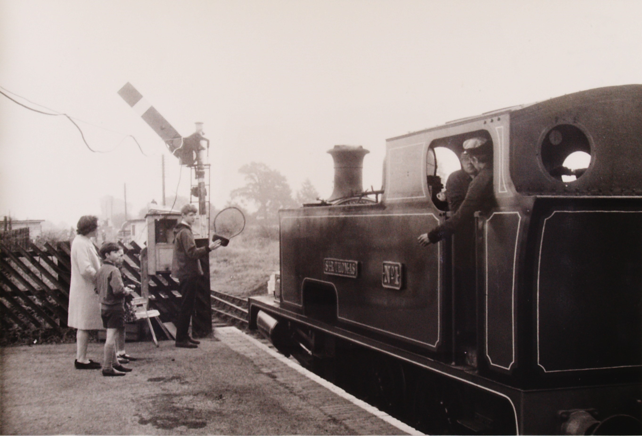 Jim Stevens (QRS S&T Archives) - Sir Thomas heads Down Yard train in 1969 at Quainton